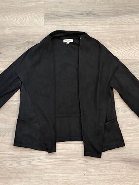 Black Open-Front Women's Jacket